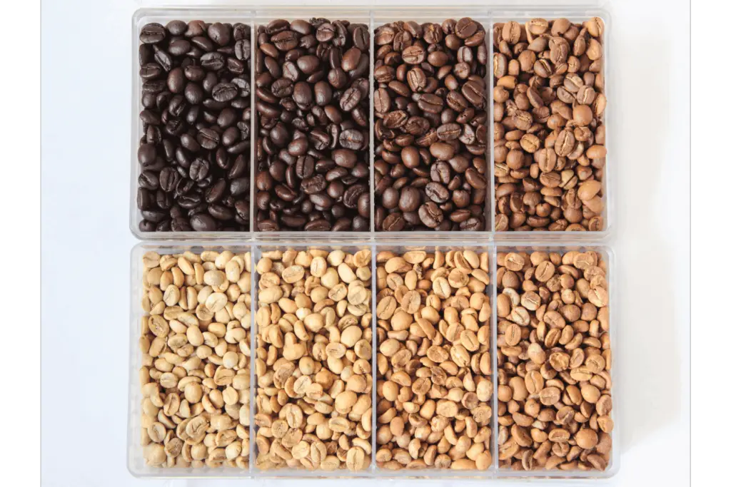 Several coffee roast levels, including the Starbucks blonde roast