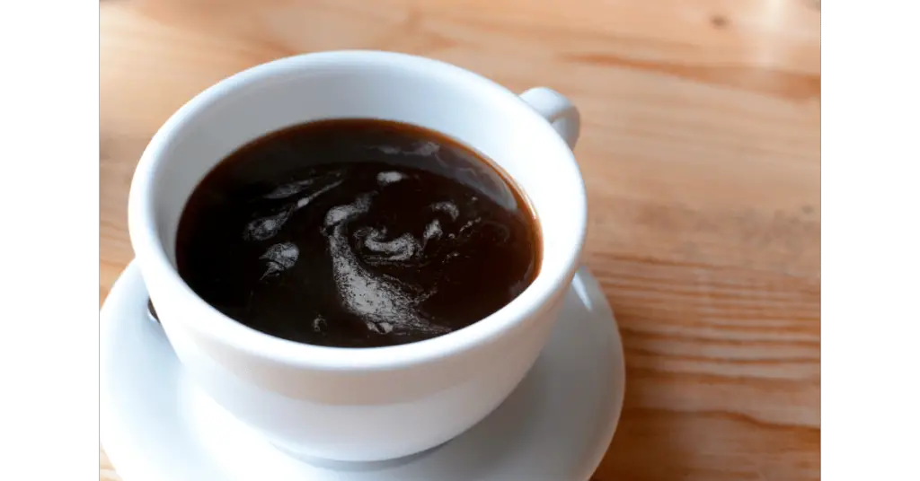 An Americano, an espresso drink diluted with water