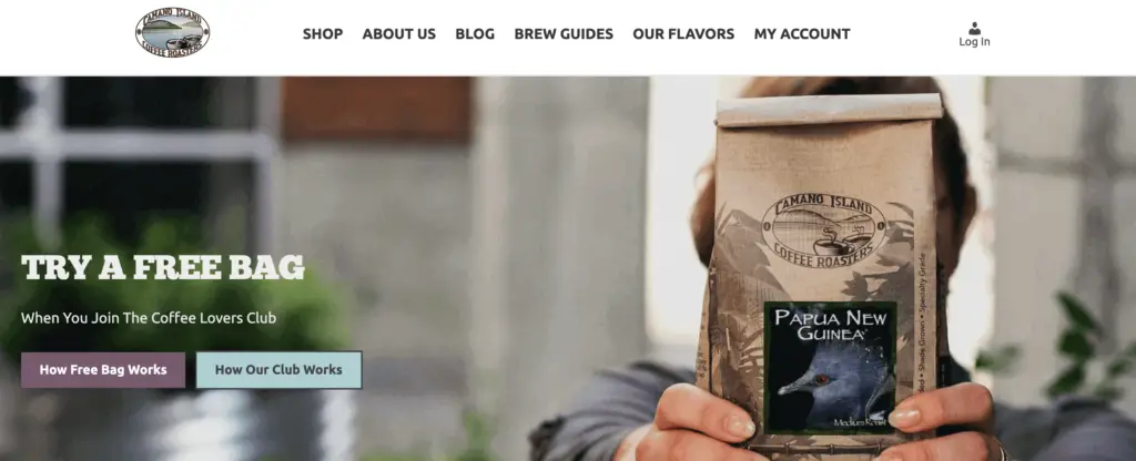 The Camino Island Coffee Roasters free trial offer