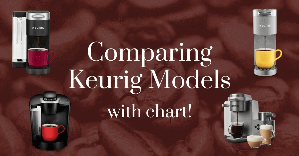 Comparing Keurig Models with chart