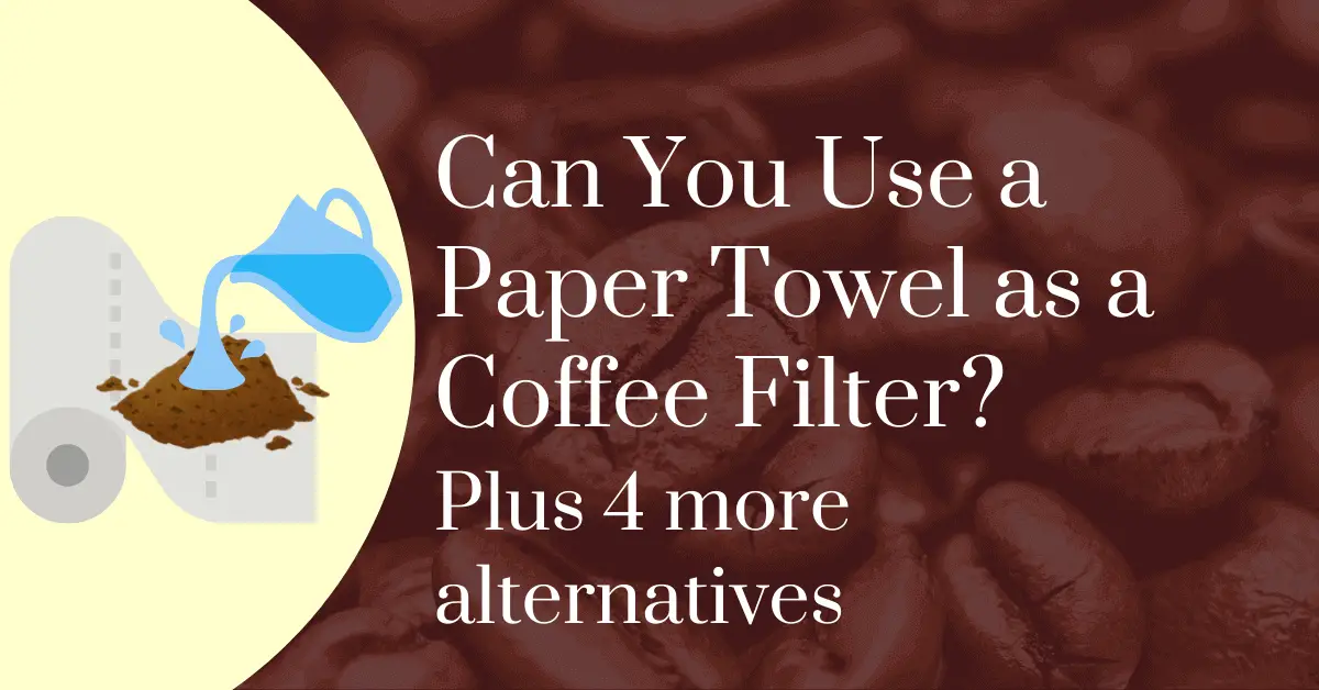 Can you use a paper towel as a coffee filter? Plus 4 more alternatives